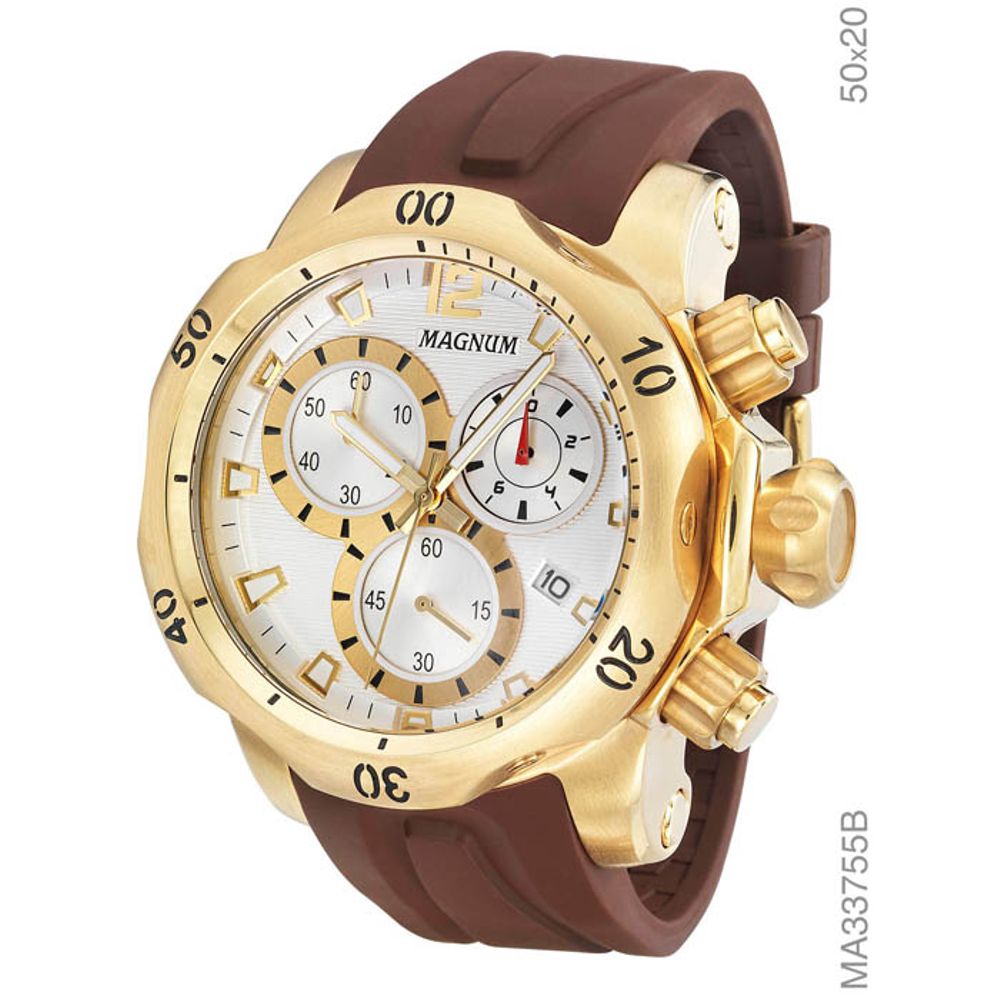 Relógio Masculino Magnum Dourado MA35039A - A Suissa