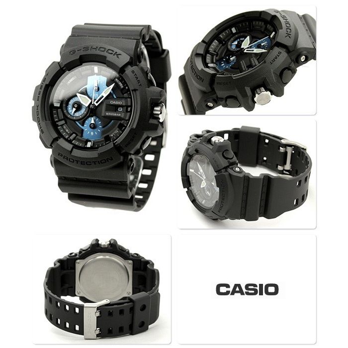 Relógio CASIO G-SHOCK masculino cronógrafo GAC-100-1A2DR - aconfianca