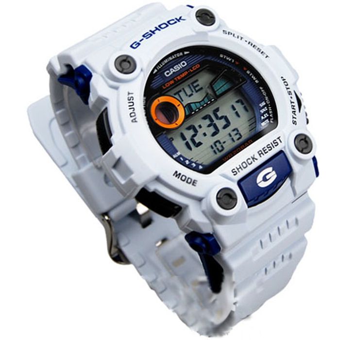 G-SHOCK G-7900A-7DR ホワイト Men's G-7900A-7DR G-Shock White Resin Digital Dial Watch