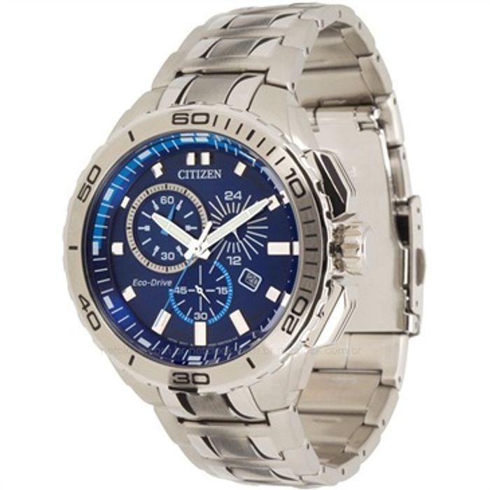 Relógio CITIZEN Eco-Drive masculino cronógrafo AT0960-52L - aconfianca