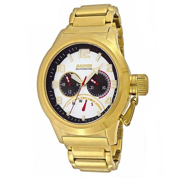 Relógio Magnum Masculino Analógico Dourado MA33282U