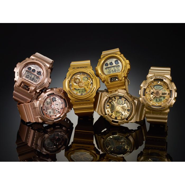 Relogio CASIO G SHOCK masculino dourado GA 200GD 9ADR aconfianca