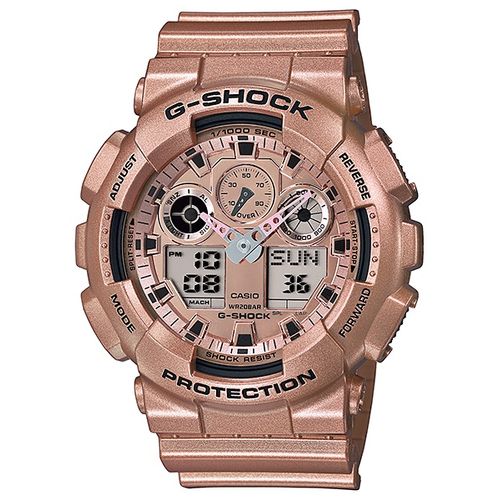 relogio-casio-g-shock-anadigi-ga-100gd-9adr-rose relogio-casio-g-shock-anadigi-ga-100gd-9adr-rose
