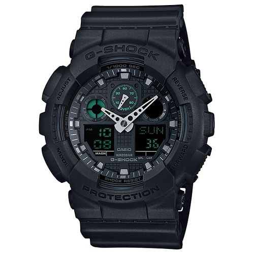 relogio-casio-g-shock-anadigi-ga-100mb-1adr-preto-verde relogio-casio-g-shock-anadigi-ga-100mb-1adr-preto-verde
