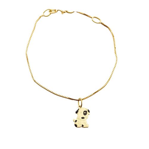 pulseira-infantil-com-cachorro-au18k-pu01112 pulseira-infantil-com-cachorro-au18k-pu01112