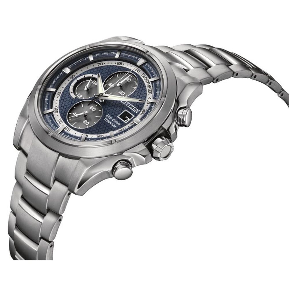 OROLOGIO CITIZEN UOMO Nautic Crono Quadrante Bianco E Blu EUR 179,09