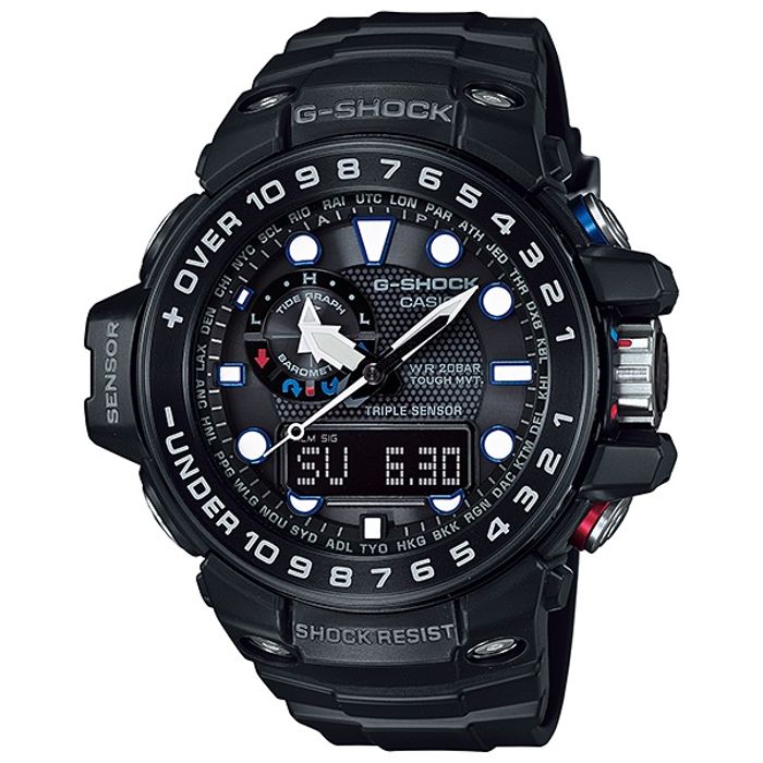 時計 G-SHOCK GWN-1000B-9AJF GULFMASTER Relógio CASIO G-SHOCK masculino Gulfmaster GWN-1000B-1ADR - aconfianca