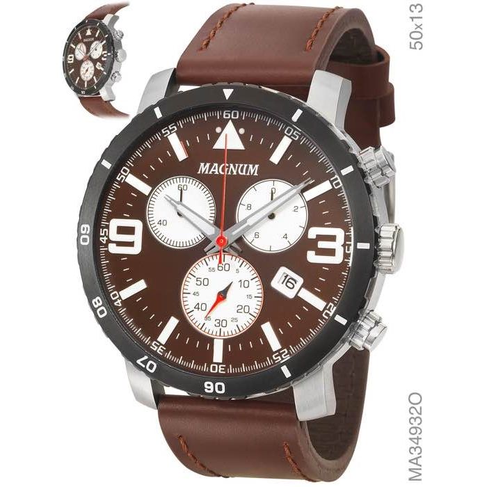 Relógio Magnum Masculino Cronógrafo MA34405T - RelojoariaJJ