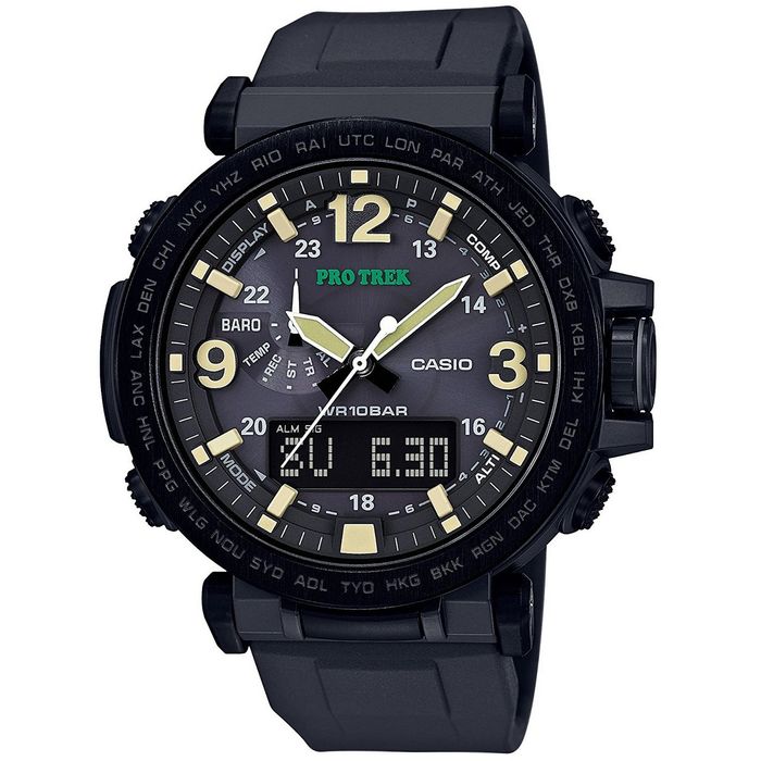 Relógio CASIO PROTREK masculino triple sensor tough solar prg-600y
