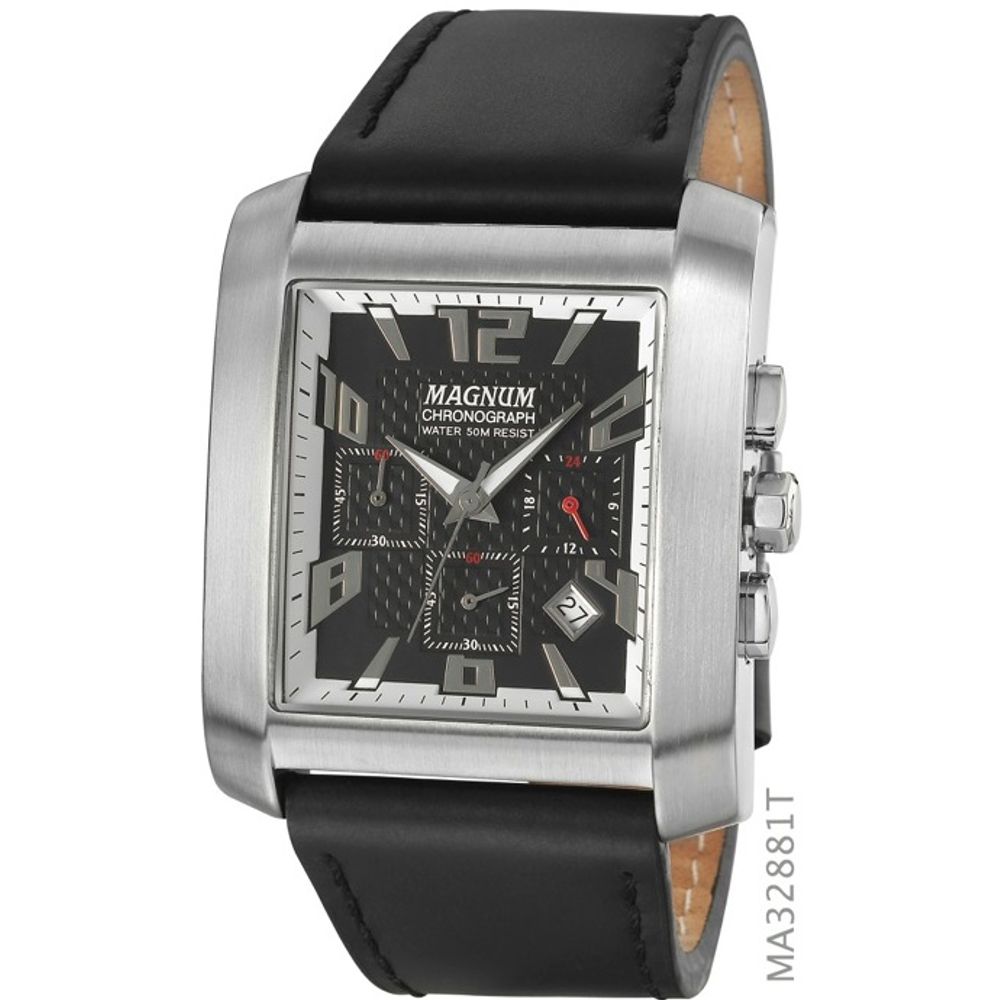 Relógio Magnum Masculino Prata Aço Inox Calendário MA32283Z - Imperial  Relógios