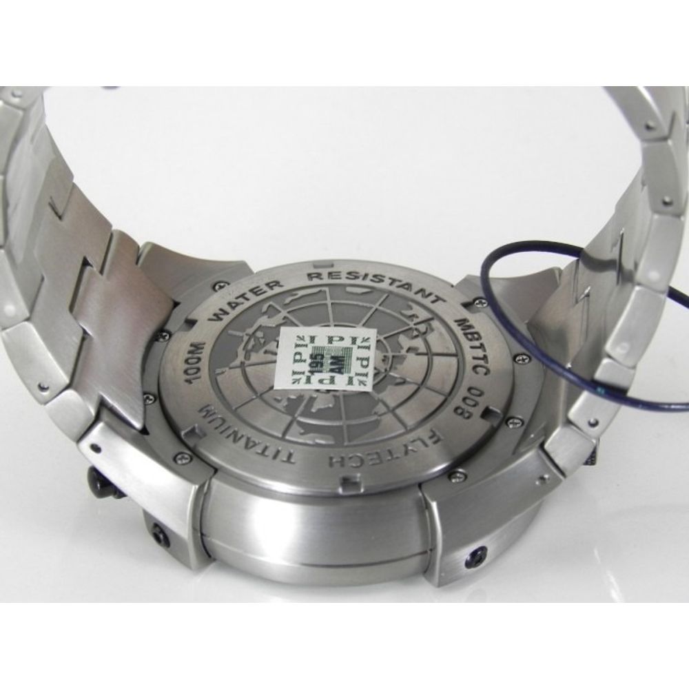 Relógio ORIENT Flytech masculino titânio MBTTC008 P2GX - aconfianca