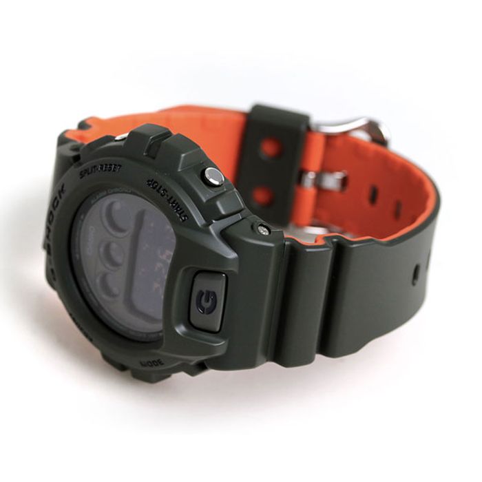 【新品】G-SHOCK DW-6900LU-3JF カーキ オレンジ Relógio CASIO G-SHOCK masculino digital verde DW-6900LU-3DR