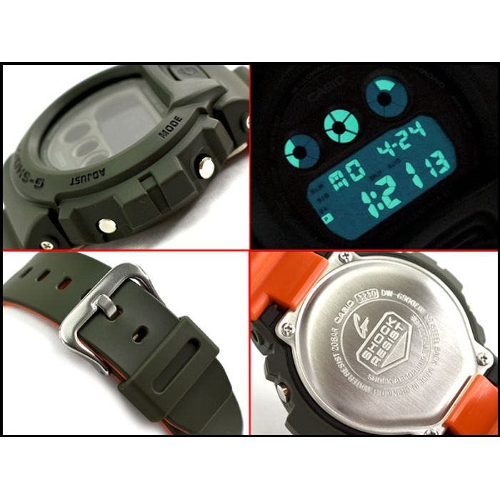 Relógio CASIO G-SHOCK masculino digital verde DW-6900LU-3DR