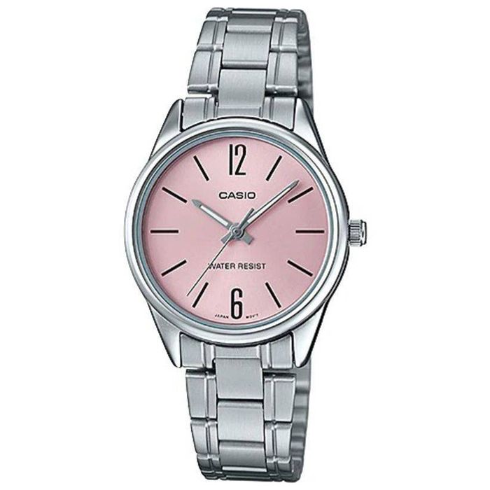 Relógio CASIO feminino prata rosa LTP-V005D-4BUDF - aconfianca