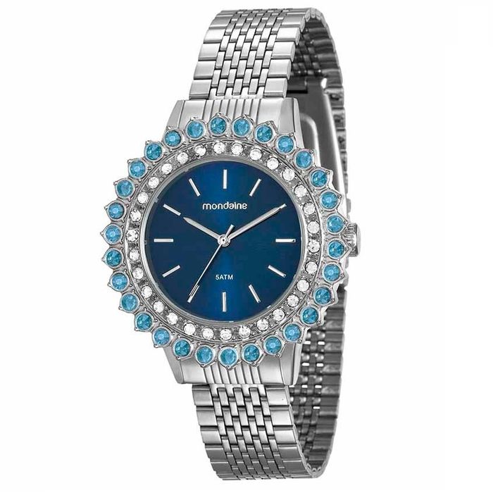 relogio mondaine feminino com strass