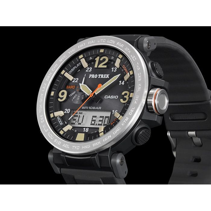 Relógio CASIO PROTREK masculino triple sensor tough solar PRG-600
