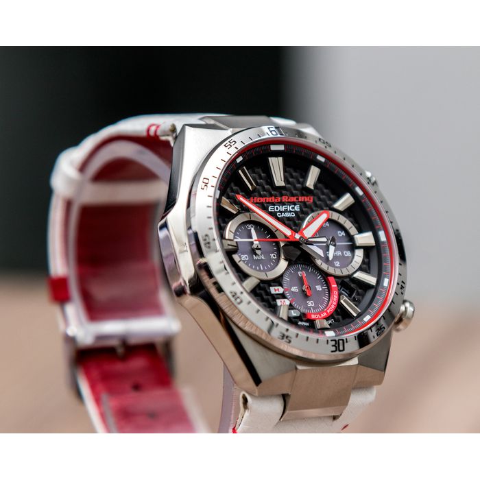 Relógio CASIO EDIFICE Honda Racing masculino EQS-800HR-1A