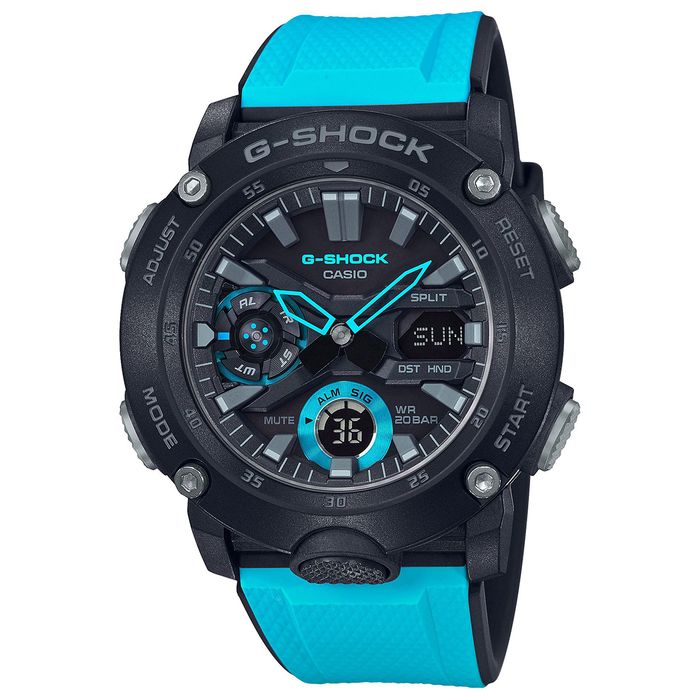 Relógio CASIO G-SHOCK masculino anadigi GA-2000-1A2DR - aconfianca