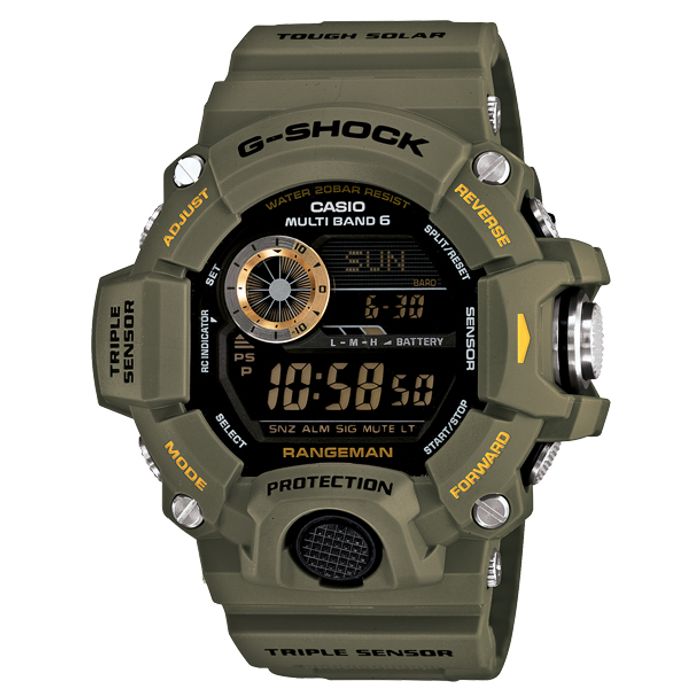 G-SHOCK レンジマン gw-9400 Relógio CASIO G-SHOCK masculino Rangeman solar GW-9400-3DR