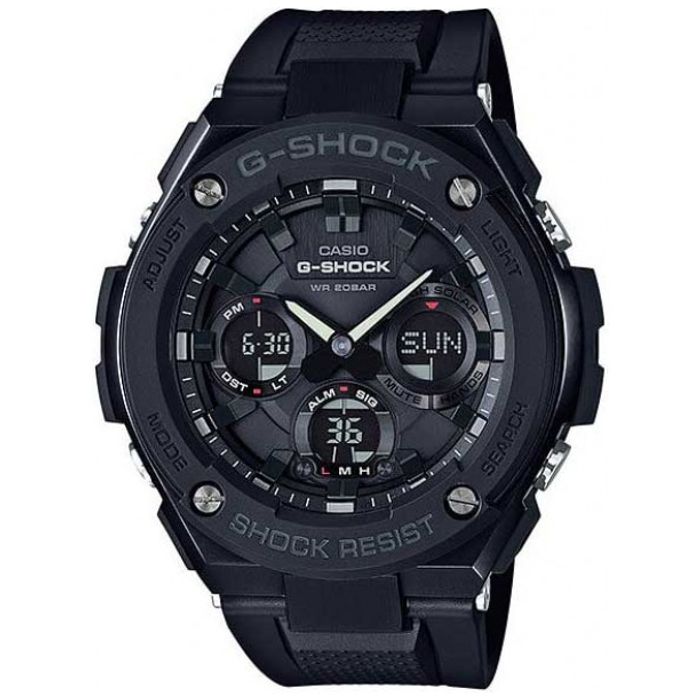 Relógio CASIO G-SHOCK masculino preto GST-S100G-1BDR - aconfianca