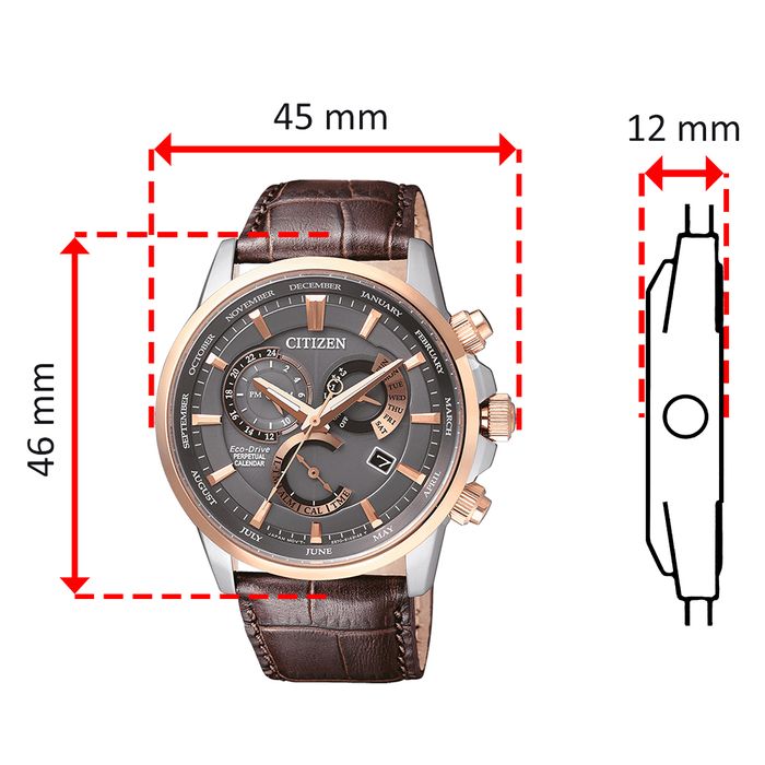 Relógio CITIZEN masculino cronógrafo BL8148-11H TZ20868C - aconfianca