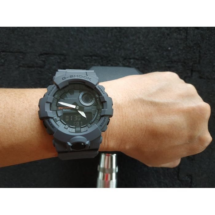 Relógio CASIO G-SHOCK masculino anadig cinza GBA-800-8ADR - aconfianca
