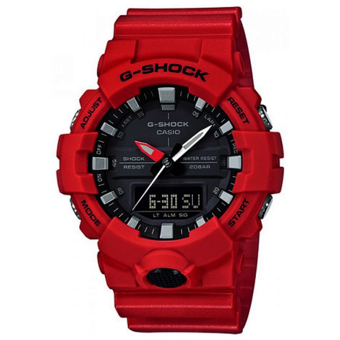 Relógio CASIO G-SHOCK masculino anadigi ga-800-4ADR VERMELHO