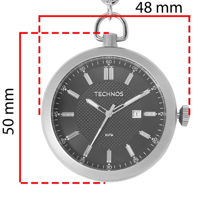 MAGNUM - Antigo relógio de bolso quartz com caixa em me