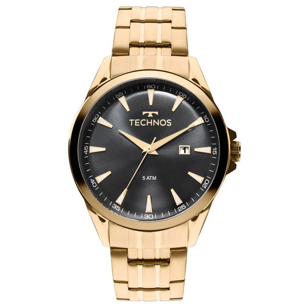 Relógio TECHNOS Executive masculino aço dourado 2115LAR/4P - aconfianca