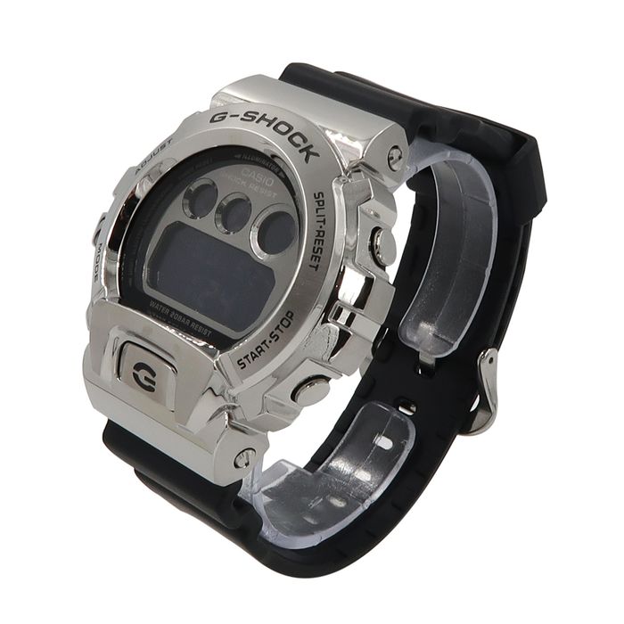 Relógio CASIO G-SHOCK masculino aço prateado GM-6900-1DR - aconfianca