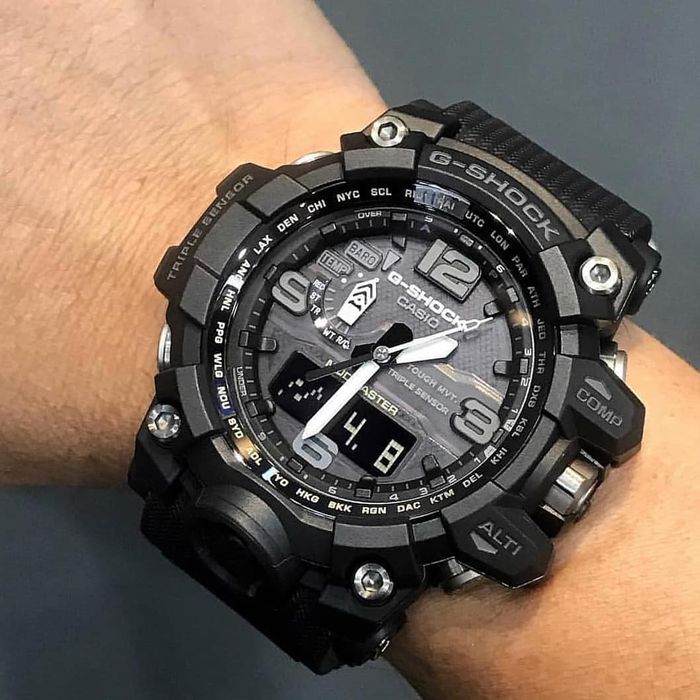 Relógio CASIO G-SHOCK Mudmaster masculino GWG-1000-1A1DR - aconfianca