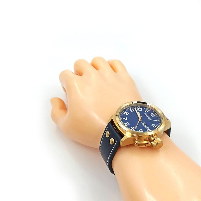 Relojoaria e Ótica Bonin - Relógio Magnum pulseira em couro e