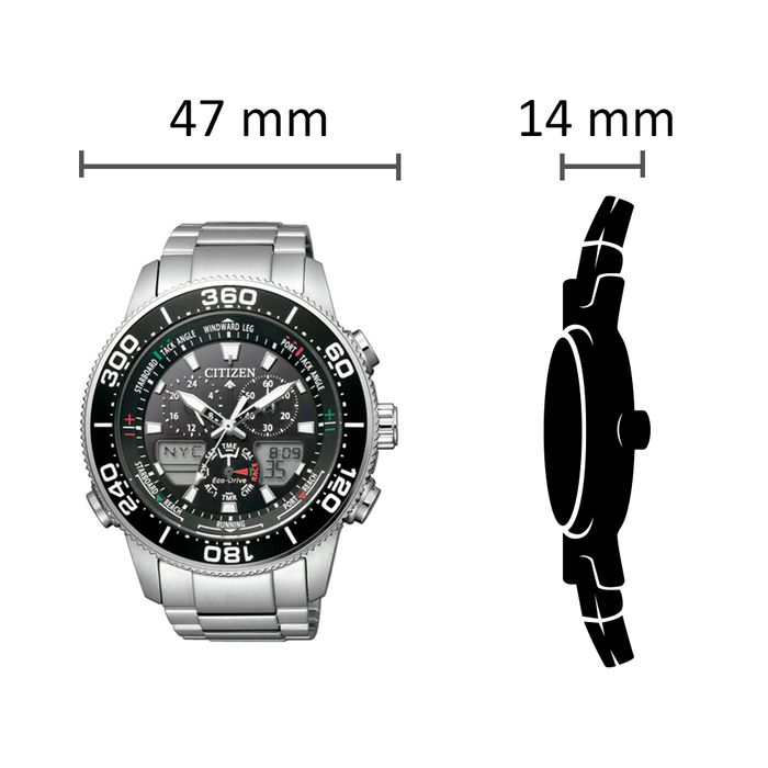 Relógio CITIZEN Eco-Drive masculino JR4060-88E TZ31418T - aconfianca