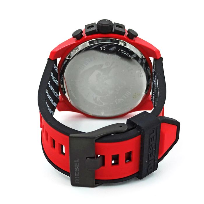 【DIESEL 】★腕時計★品番：DZ4526 ★ DIESEL クロノグラフ 腕時計 DZ4526 赤×黒 ラバーベルト