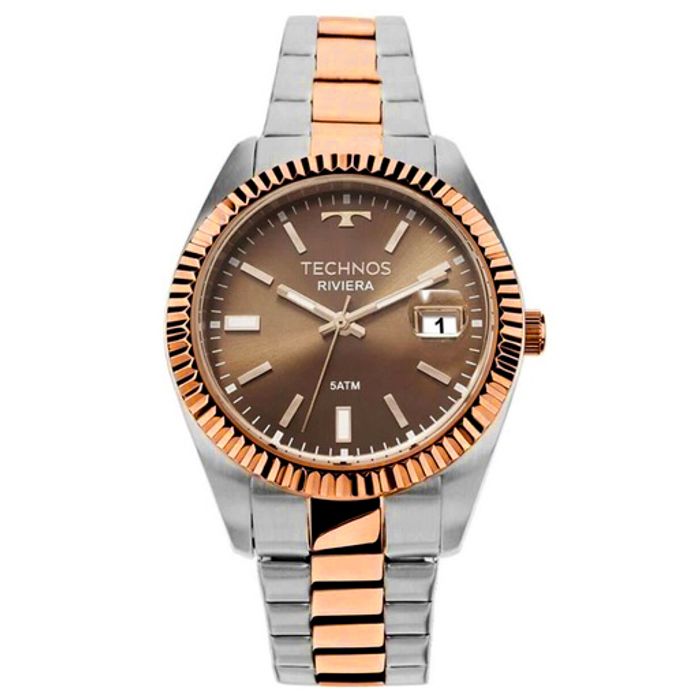 Relógio TECHNOS Riviera feminino analógico misto 2115KTS/3M
