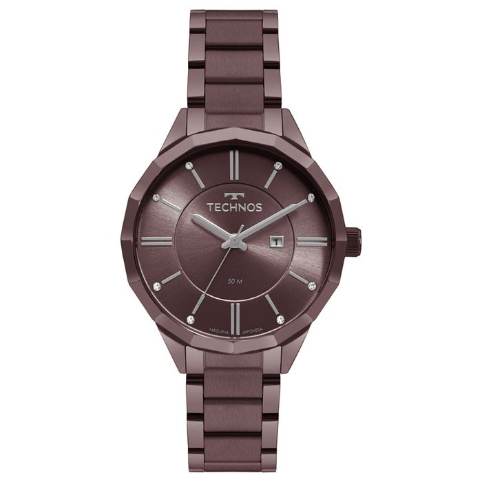 Relógio TECHNOS Trend feminino roxo aço 2015CCN/4G - aconfianca