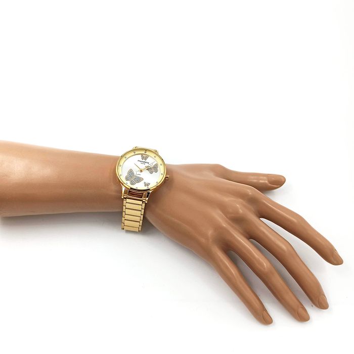 Relógio Feminino Mondaine Borboleta Dourado 76752LPMVDE1