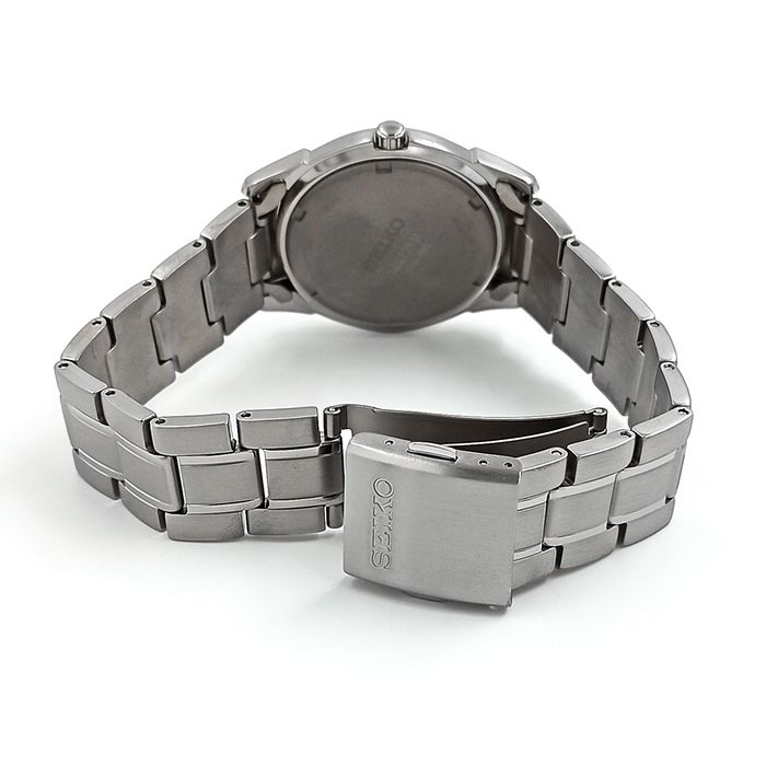 「シルバーグレイ」　F30 Relógio SEIKO masculino safira titânio SGG729B1 D1SX - aconfianca