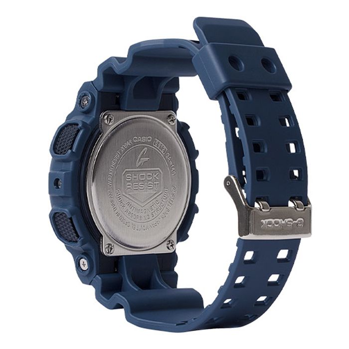 Relógio CASIO G-SHOCK masculino anadigi azul GA-140-2ADR - aconfianca