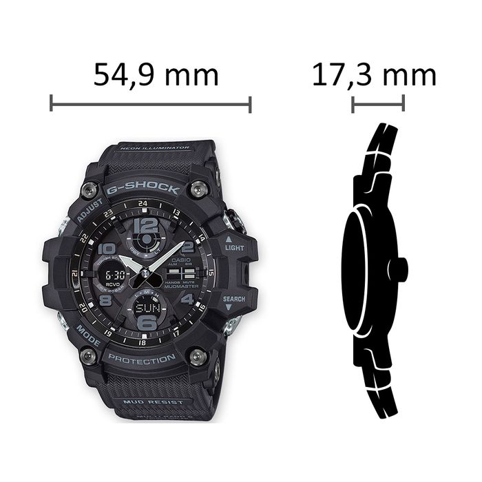 Relógio CASIO G-SHOCK masculino Mudmaster GSG-100-1ADR - aconfianca