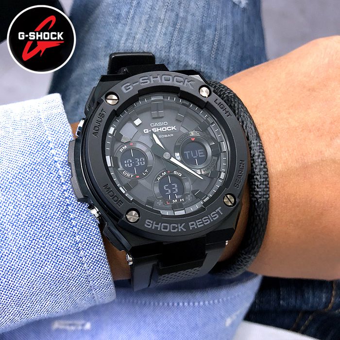 Relógio CASIO G-SHOCK masculino preto GST-S100G-1BDR - aconfianca
