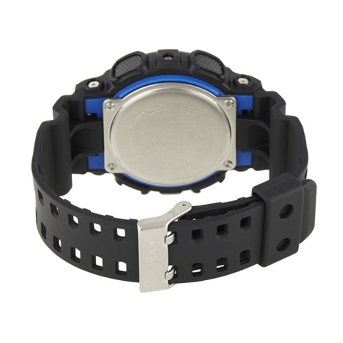 Relógio CASIO G-SHOCK masculino azul/preto GA-100-1A2DR - aconfianca