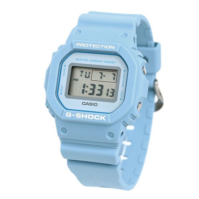 Relógio CASIO G-SHOCK feminino azul DW-5600SC-2DR - aconfianca