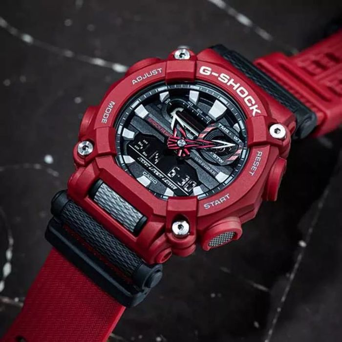 Relógio CASIO G-SHOCK masculino vermelho GA-900-4ADR - aconfianca