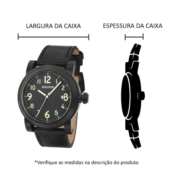 Relógio Magnum Masculino Analógico Dourado - MA31355H