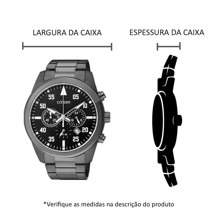 Relógio CITIZEN masculino preto AN8095-52E TZ30795P - aconfianca
