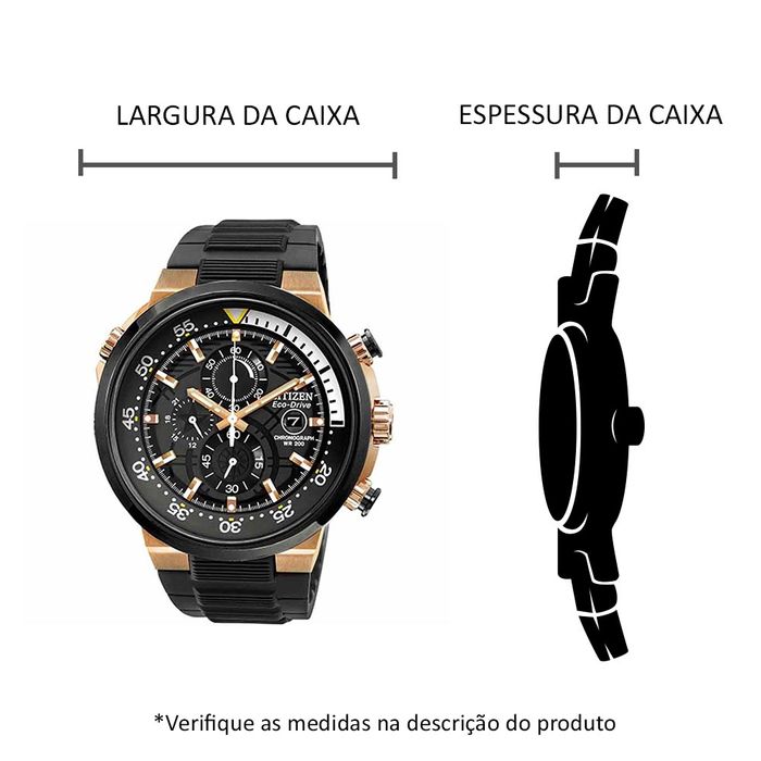 Relógio CITIZEN Eco-Drive masculino rosê CA0448-08E TZ30624P