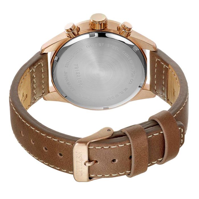 Relógio CITIZEN masculino rosê couro AN3623-02A TZ31178E - aconfianca
