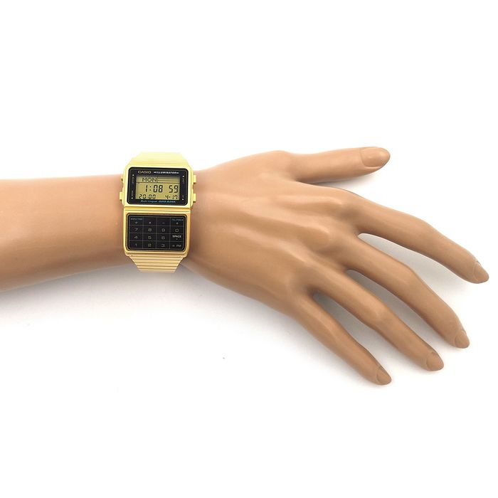 Relógio CASIO VINTAGE unissex data bank DBC-611G-1DF - aconfianca