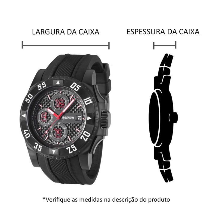 Relógio Masculino Esportivo MAGNUM Cronógrafo MA34361P 